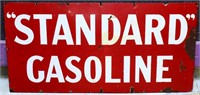 Vntg porcelain 36x18 Standard Gasoline adv sign