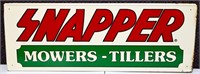 Vntg 12x32 metal Snapper Mowers adv sign