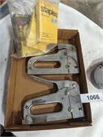 Craftsman & (2) Other Staplers w/ Some Staples