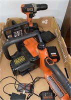 BLACK AND DECKER LITHIUM SAW AND DRILL