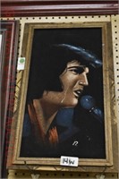 Elvis Painting on Velvet:
