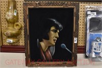 Elvis Painting on Velvet: