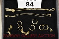 18K Yellow Gold Jewelry: