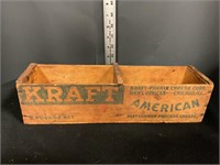 Antique Kraft cheese wood box