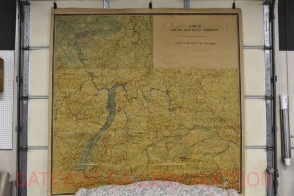 Vintage German Map: