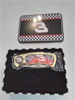 Nascar number 3 folding knife in presentation box