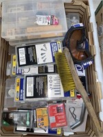 LARGE LOT OF ASSORTED HARDWARE-2 BOXES
