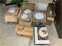 Large lot of Christmas dishes
