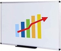 48"x32" Silver Dry-Erase Magnetic Whiteboard