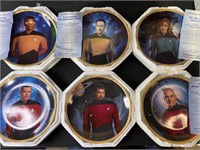 Vintage Star Trek The Next Gen. plate Collection