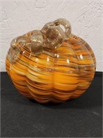 Martha Stewart Pumpkin Handblown Art Glass