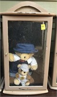 RAILROAD TEDDY BEARS IN WOOD AND GLASS