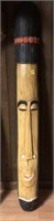 AFRICAN ART - CARVED WOOD TRIBAL MASK - 60"