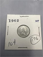 1962 EF 10CENT GEORGIUS V REX ET IND IMP