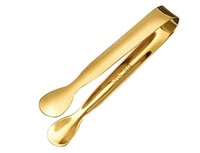 R7187  Booyoo Stainless Steel Ice Tong, Golden