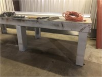 4' X 12' WORK TABLE W/EXT. CORD, LAWN MOWER