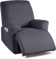 R7206  TAOCOCO Recliner Chair Slipcover, Light Gra