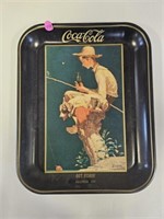 1985 COKE TRAY OUT FISHIN