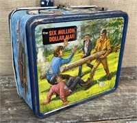 Six Million Dollar Man lunchbox - worn/needs a