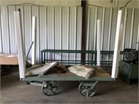 RAILROAD CART W/STEEL WHEELS