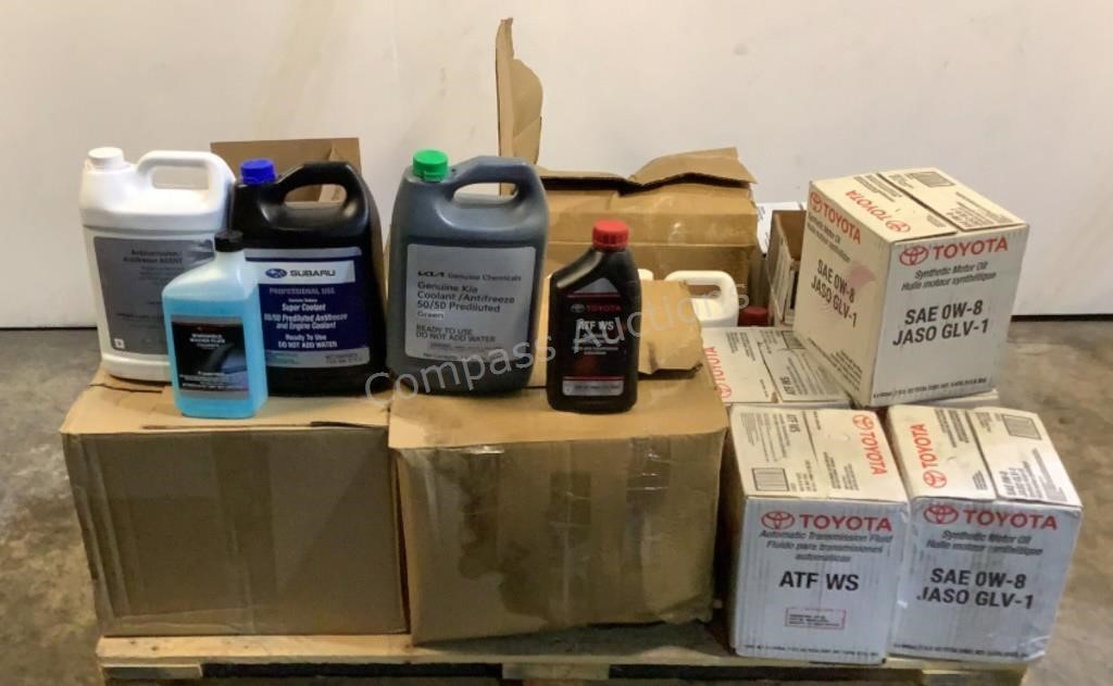 Assorted Automotive Fluids