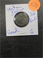 1903 VG INDIAN HEAD PENNY