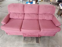 Maroon HIde-a-bed Couch