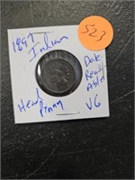 1897 VG INDIAN HEAD PENNY