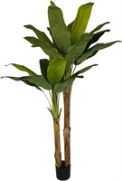 A3144  Moss and Bloom 6' Artificial Banana Tree