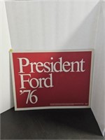 PRESIDENT FORD POLITICAL 1976 POSTER CARDBOARD
