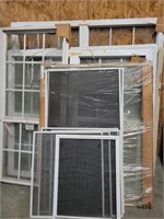 6 VINYL WINDOWS AND 7 WINDOW SCREENS