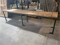 22" X 10 FT. WORK TABLE