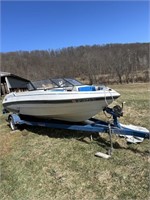 1990 GLASTRON SIERRA BOAT 19' 4 CYL. MERCURY MOTOR