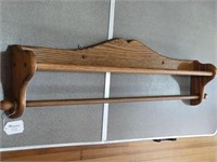 Oak Wood Shelf/Towel Rack