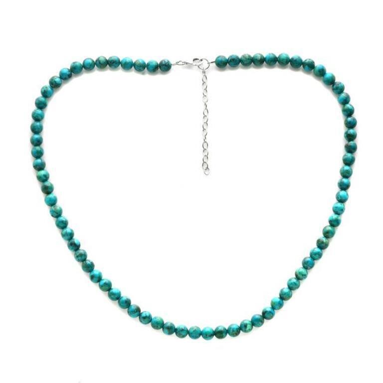 6 mm Turquoise Bead 18" Necklace