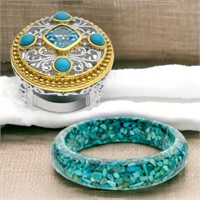 Artisanal Turquoise Elegance Set
