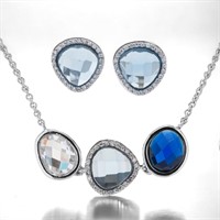 Necklace & Earring Jewelry Set with Spinel