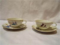 (2) Knox China Acee Blue Eagle Sequoyah Cups