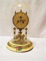 Made in Germany Anniversary Clock w/Glass Cover