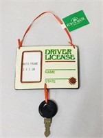 Kurt Adler First Driver License w Key Christmas