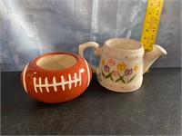 Football Planter and Tulip Watering Can