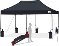 Pop Up Canopy Tent 8x16 Commercial-Series (Black)