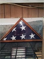 Nice American Flag in display case