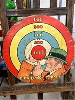 Vintage Dick Tracy Target Board Sign-Awesome!!!!!