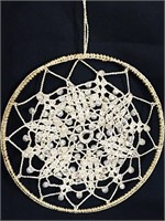 1970’s Hand Crochet/ Embroidery Decorative Wall