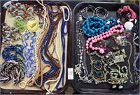 2 TRAYS NECKLACES & EARRINGS