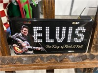 Elvis Metal License Plate