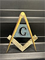 Vintage Metal Original Masonic Lodge Sign!