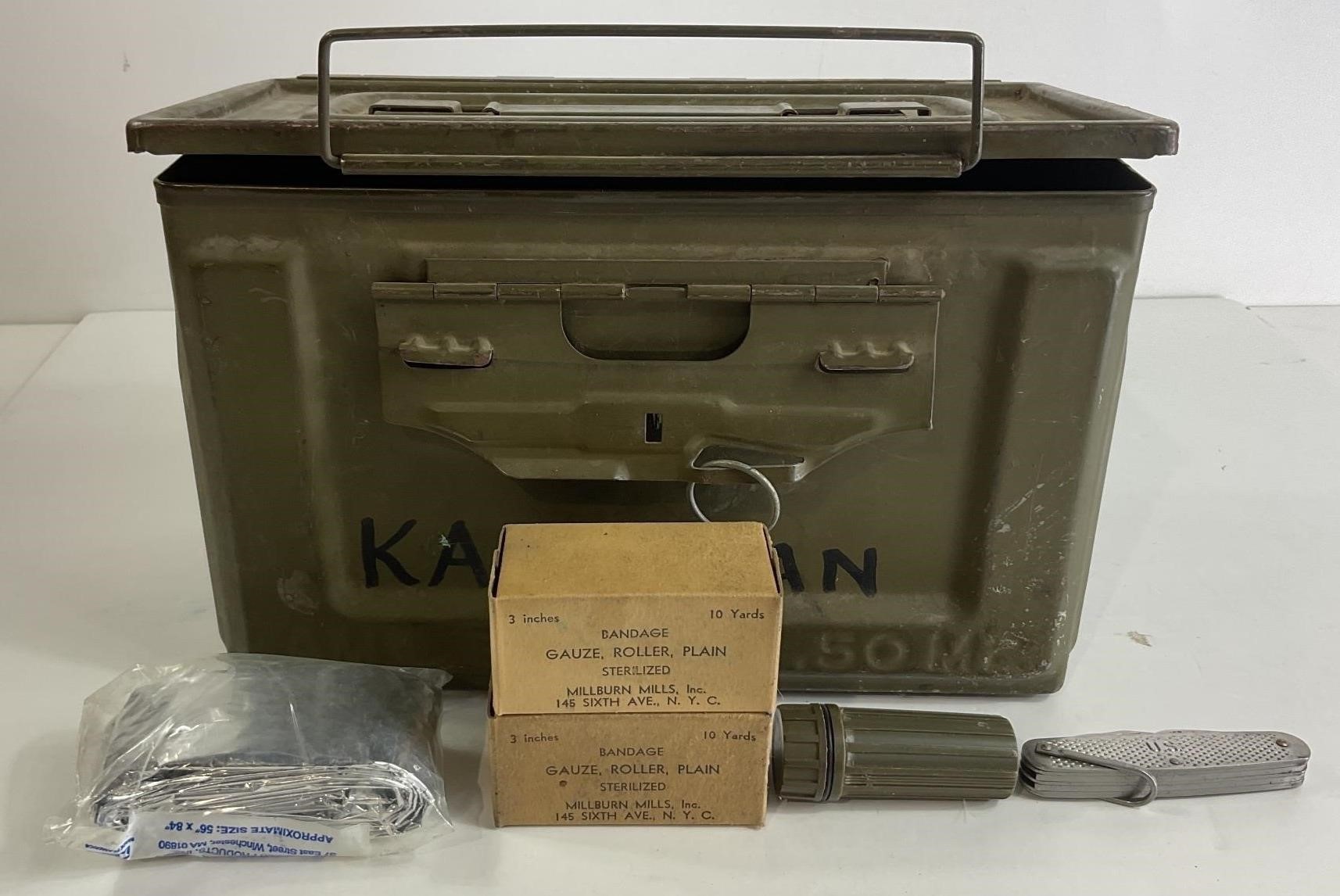 Military Box With Some Content