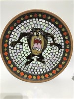 14" ceramic mosaic Tasmanian devil handmade